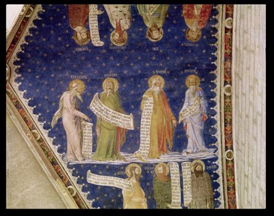 The Prophets Ezekiel, Jeremiah, Isaiah and Moses, from La Salle de la Grande Audience (Audience Chamber) c.1353 by Matteo di Giovanetto da Viterbo